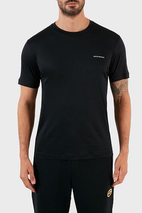 تیشرت سرمه ای مردانه رگولار Emporio Armani - کد 346180590