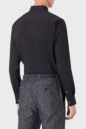 پیراهن مشکی مردانه رگولار Emporio Armani - کد 251922655