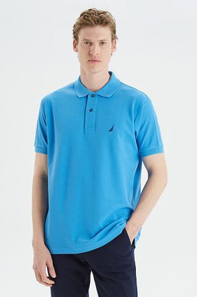 پولوشرت آبی مردانه %100 پنبه Nautica - کد 857635691