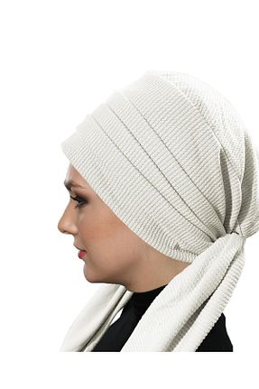کلاه شنای حجاب بژ زنانه fidan bone - کد 794364065