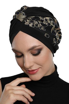 کلاه شنای حجاب مشکی زنانه fidan bone - کد 239740227