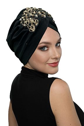 کلاه شنای حجاب مشکی زنانه fidan bone - کد 366968917