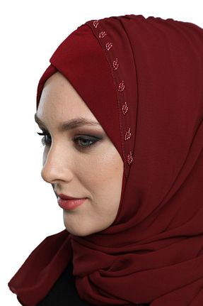 کلاه شنای حجاب زرشکی زنانه fidan bone - کد 69405512