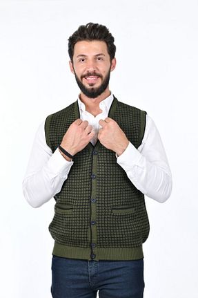 جلیقه خاکی مردانه رگولار Kamalı - کد 752037168