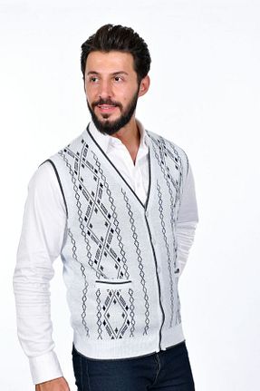 جلیقه آبی مردانه دو سینه Kamalı - کد 752006653