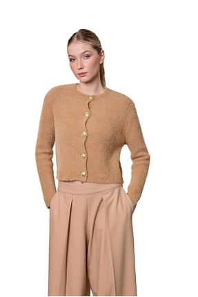 رویه قهوه ای زنانه اکریلیک R4 - کد 857551136