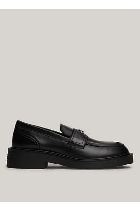 کفش لوفر مشکی زنانه چرم مصنوعی Tommy Hilfiger - کد 849383107