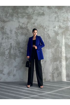 کت سرمه ای زنانه Blazer MYGİYİMİSTANBUL - کد 858142522