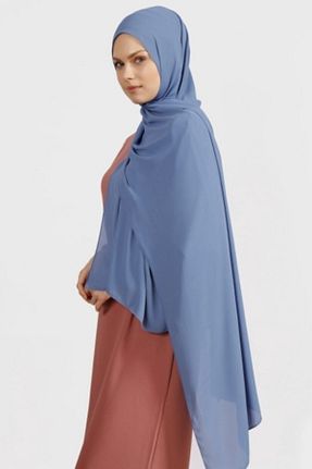 شال سرمه ای زنانه کرپ Differenza - کد 73336858