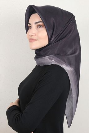 روسری بنفش 90 x 90 PİRAMİT - کد 316164415