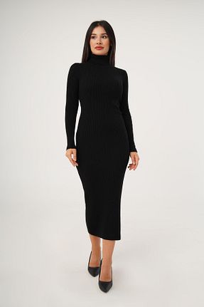 لباس مشکی زنانه تریکو Hipo Trend - کد 858185446