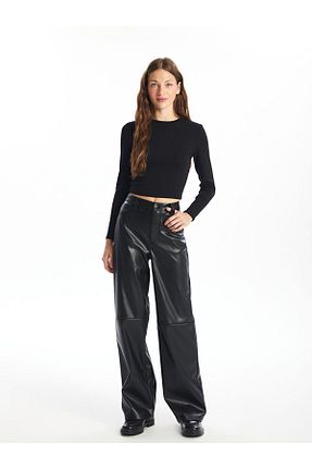 شلوار سبز زنانه پاچه تنگ LC Waikiki - کد 858182255