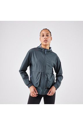 بادگیر و بارانی اسپرت سبز زنانه پارچه Decathlon - کد 858184181