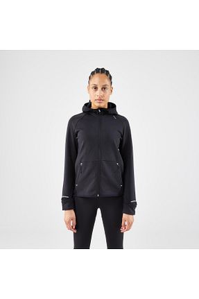 بادگیر و بارانی اسپرت مشکی زنانه رگولار Decathlon - کد 858207524