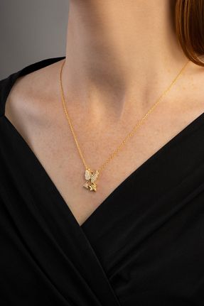 گردنبند نقره زرد زنانه 925 عیار So Chic - کد 786620946
