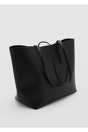 کیف دوشی مشکی زنانه پارچه ای MANGO - کد 833125329