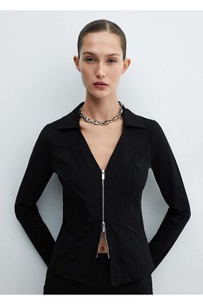 رویه مشکی زنانه پلی استر MANGO - کد 814397478