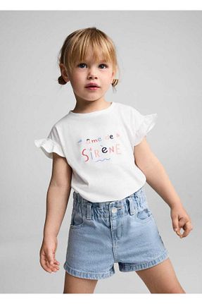 شلوارک و برمودا آبی بچه گانه %100 پنبه MANGO Baby - کد 820255205