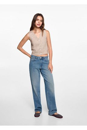 جلیقه بژ زنانه رگولار MANGO Teen - کد 847339638