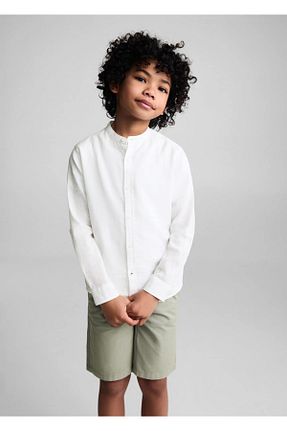 پیراهن سفید بچه گانه رگولار MANGO Kids - کد 806595076