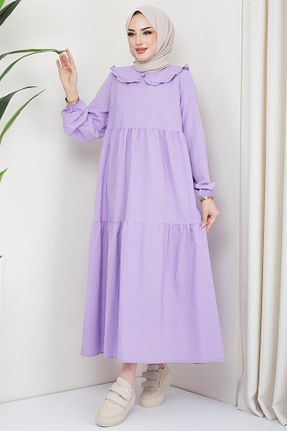 لباس حجاب بنفش زنانه رگولار hafsamina - کد 681987064