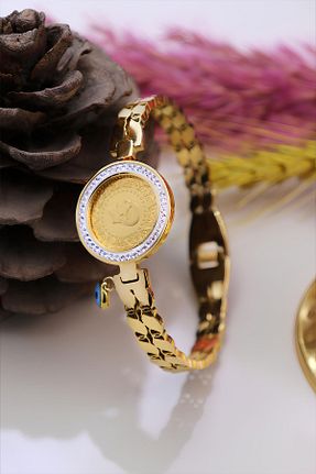 دستبند طلا طلائی زنانه 22 عیار Yıldız Kuyumculuk - کد 748890410