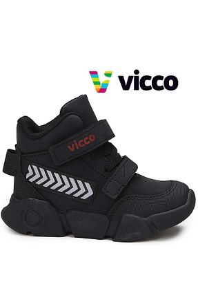 بوت / نیم بوت مشکی بچه گانه چرم مصنوعی Vicco - کد 172540024