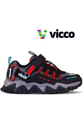 بوت / نیم بوت مشکی بچه گانه چرم مصنوعی Vicco - کد 760166316