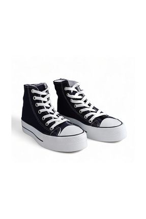 کفش اسنیکر سرمه ای زنانه بند دار Melen Shoes - کد 682211471
