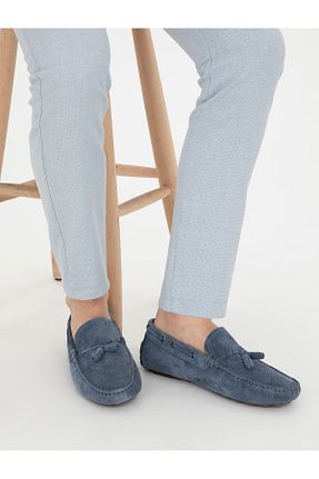 کفش لوفر آبی مردانه چرم خالص Pierre Cardin - کد 833148287