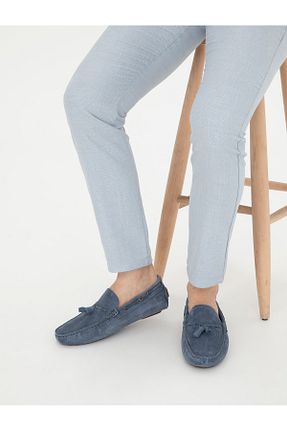 کفش لوفر آبی مردانه پاشنه کوتاه (1 - 4 سانتی متر) Pierre Cardin - کد 833148287
