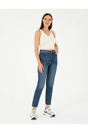 شلوار جین آبی زنانه پاچه لوله تفنگی Pierre Cardin - کد 842665244