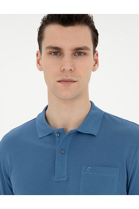 پولوشرت آبی مردانه %100 پنبه Pierre Cardin - کد 827846926