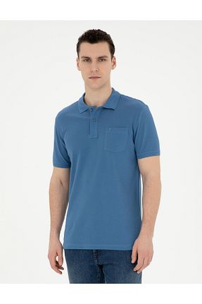 پولوشرت آبی مردانه %100 پنبه Pierre Cardin - کد 827846926