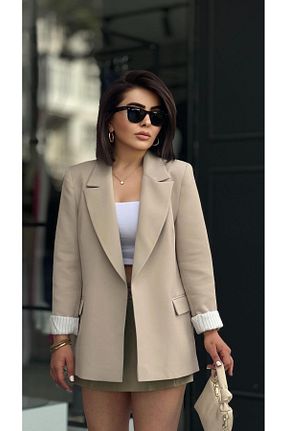 کت طوسی زنانه رگولار Oslove - کد 820631381