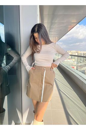 بلوز بژ زنانه ساده TamSeninTarzin - کد 789974547