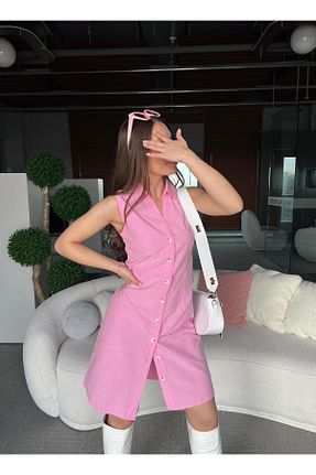 لباس صورتی زنانه بافتنی TamSeninTarzin - کد 802975001