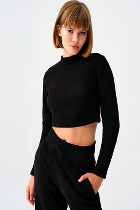 بلوز مشکی زنانه ساده Loft - کد 858339718