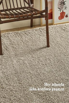 فرش بژ آنتی آلرژی Red Halı - کد 695861283