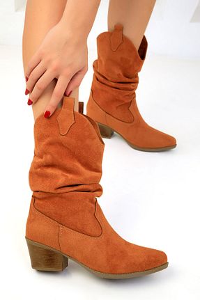 بوت / نیم بوت قهوه ای زنانه چرم مصنوعی SOHO - کد 855958727