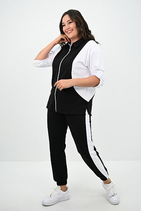 ست گرمکن سایز بزرگ مشکی زنانه سایز بزرگ Koza Butik - کد 855988360