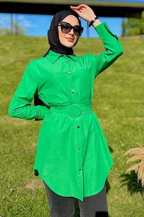 تونیک حجاب سبز زنانه بافتنی Julude - کد 858307694