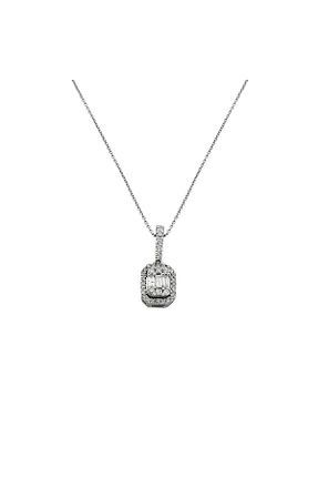 گردنبند الماس سفید SI1 Pirnus Diamond - کد 760111926