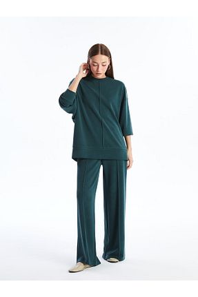 سوئیشرت سبز زنانه ساده Dexia - کد 838696299