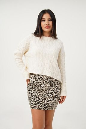 پلیور نباتی زنانه Saç Örgü Hipo Trend - کد 858167827