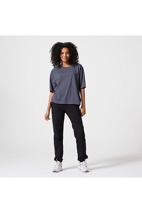 پائین تنه گرمکن اسپرت مشکی زنانه مقاوم در برابر آب Decathlon - کد 375677275