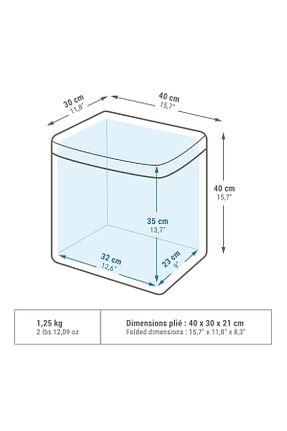 خنک کننده و فریزر سرمه ای 25-29,9 L Decathlon - کد 329932319