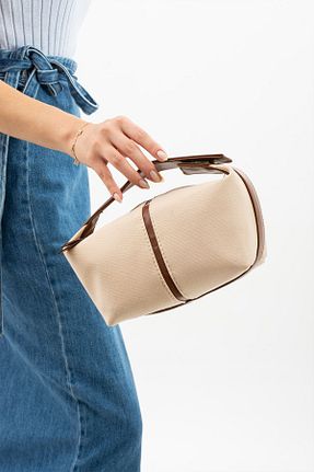 کیف دوشی قهوه ای زنانه چرم مصنوعی NİSSEA - کد 780110970
