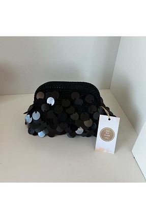 کیف مجلسی مشکی زنانه پارچه ای PeriStore - کد 802538599