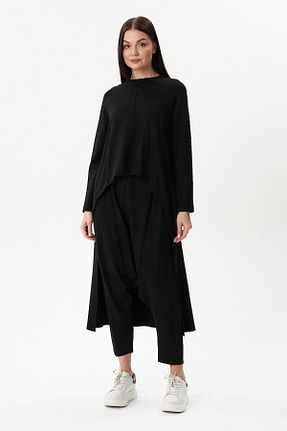 ست بالاتنه و پائین تنه مشکی زنانه بافت MAQ DESIGN - کد 858182612